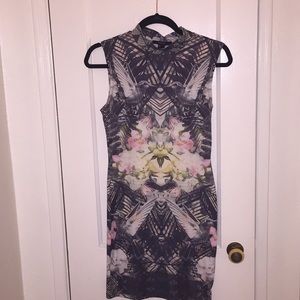 Floral Print Bodycon Dress